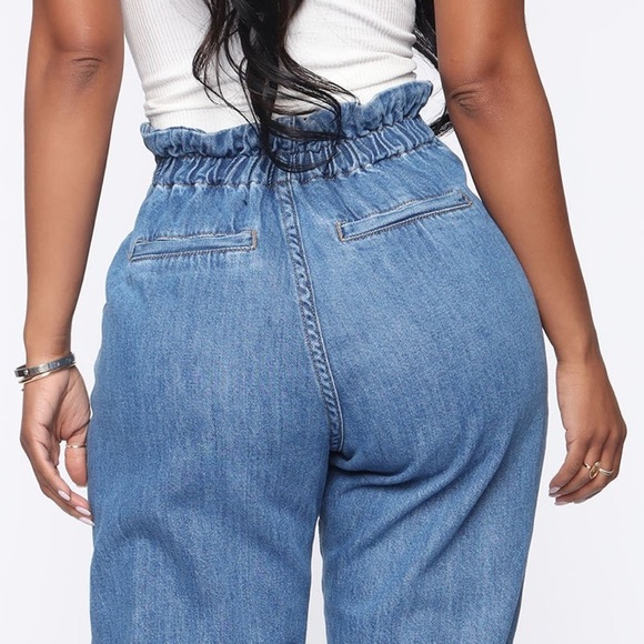 Fashion Nova Jeans - Paper Bag Style Jeans - Picture 4 of 8